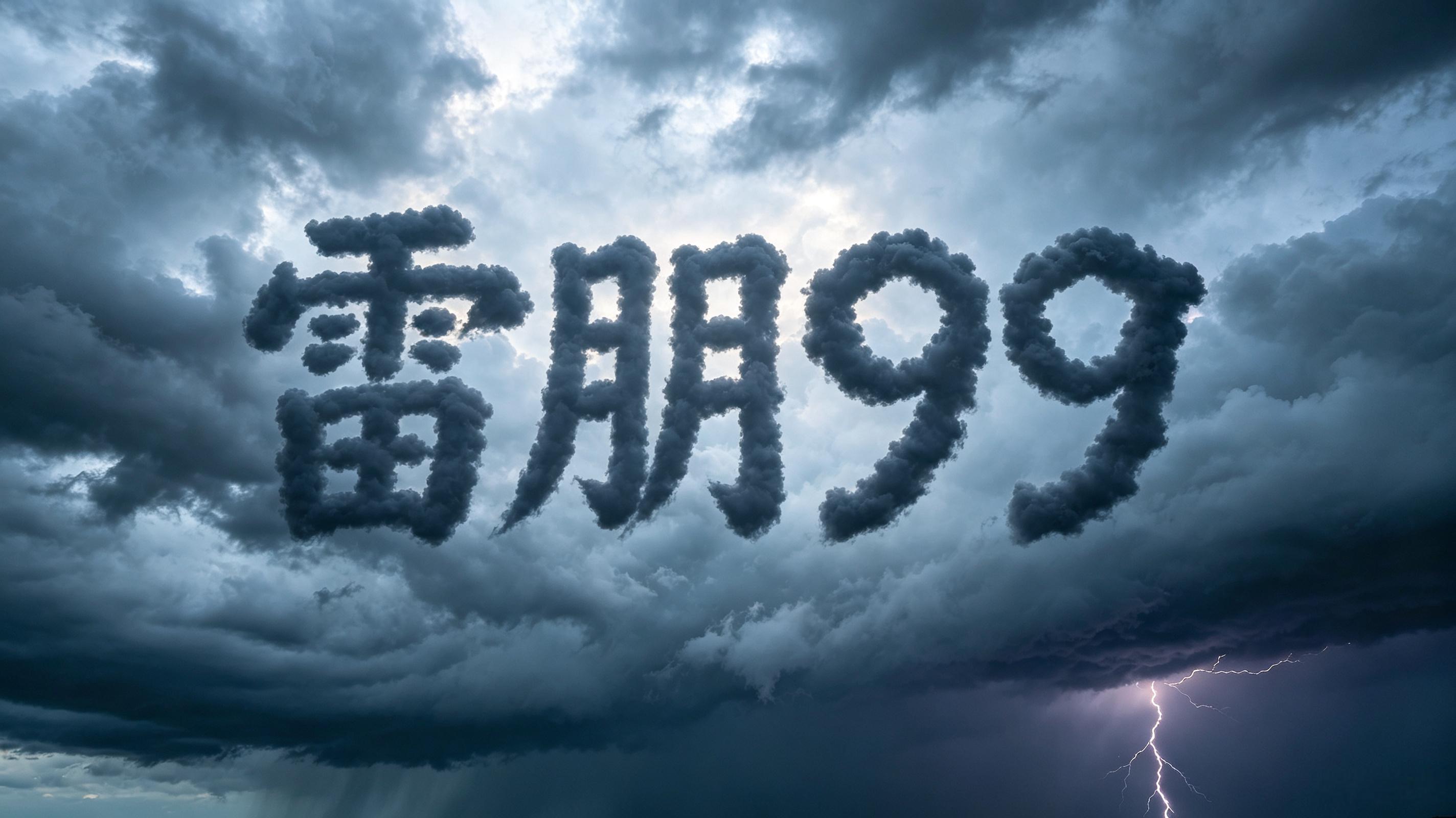 已经通知雷公电母安排乌云练习了下雨的不要愁我们正在练习排字呢 