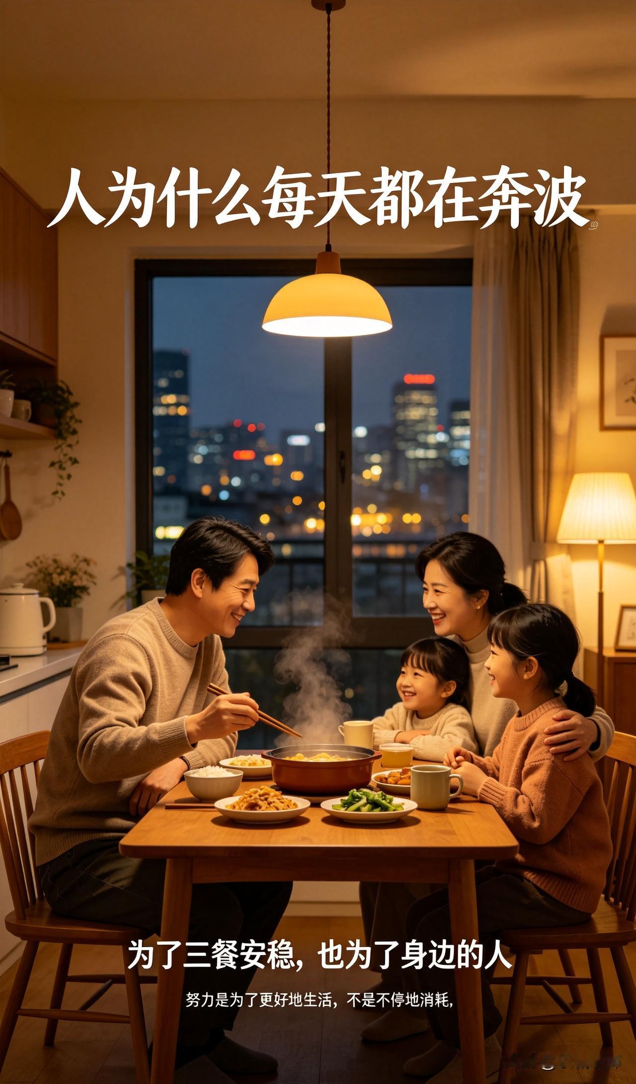人每天奔波劳碌,究竟是为了什么?
人每日奔波劳碌，说到底，是为撑起生活的烟火。为