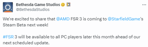 PC玩家福利 贝塞斯达将在本月晚些时候推出《星空》Steam测试版
