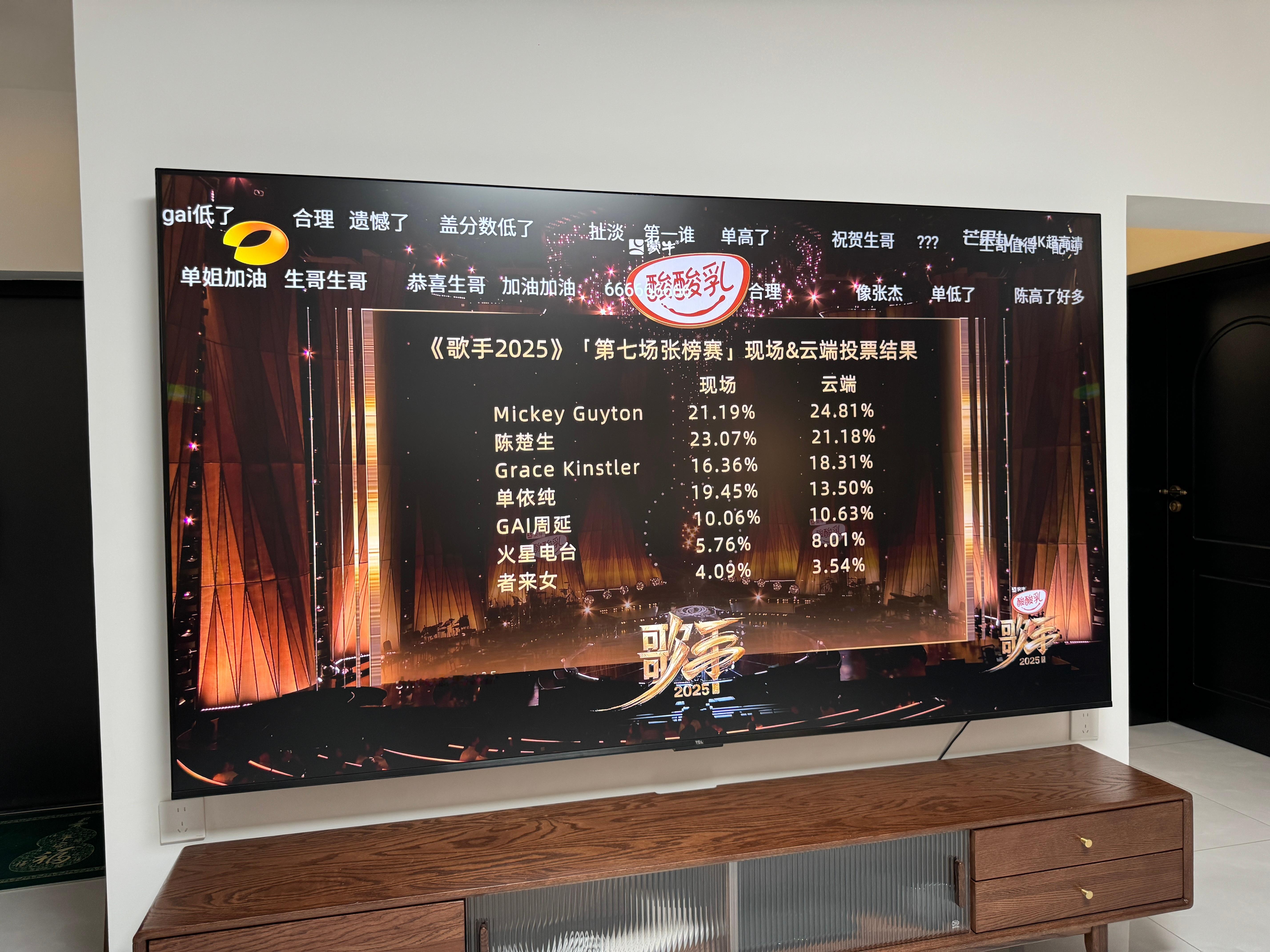 歌手排名本期歌手排名：第一名：米奇第二名：陈楚生第三名：Grace第四名：单依纯