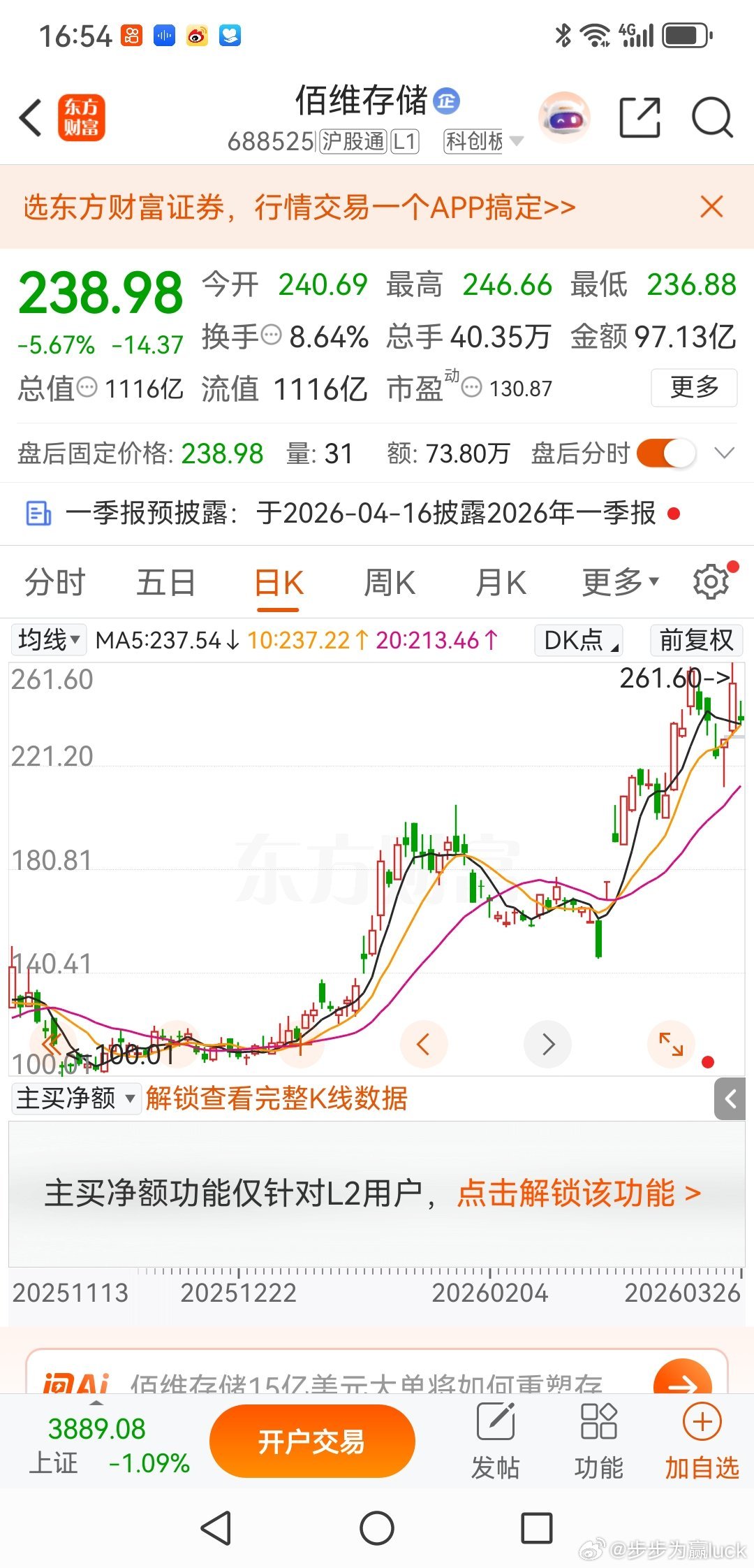 佰维存储，双顶结构已经显现佰维存储，这一波上涨的核心就是存储涨价+需求爆发+资金