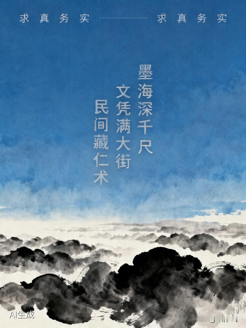 这副对联“墨海深千尺，篮天高万丈。文凭满大街，民间藏仁术”挺有意思。上联描绘出知