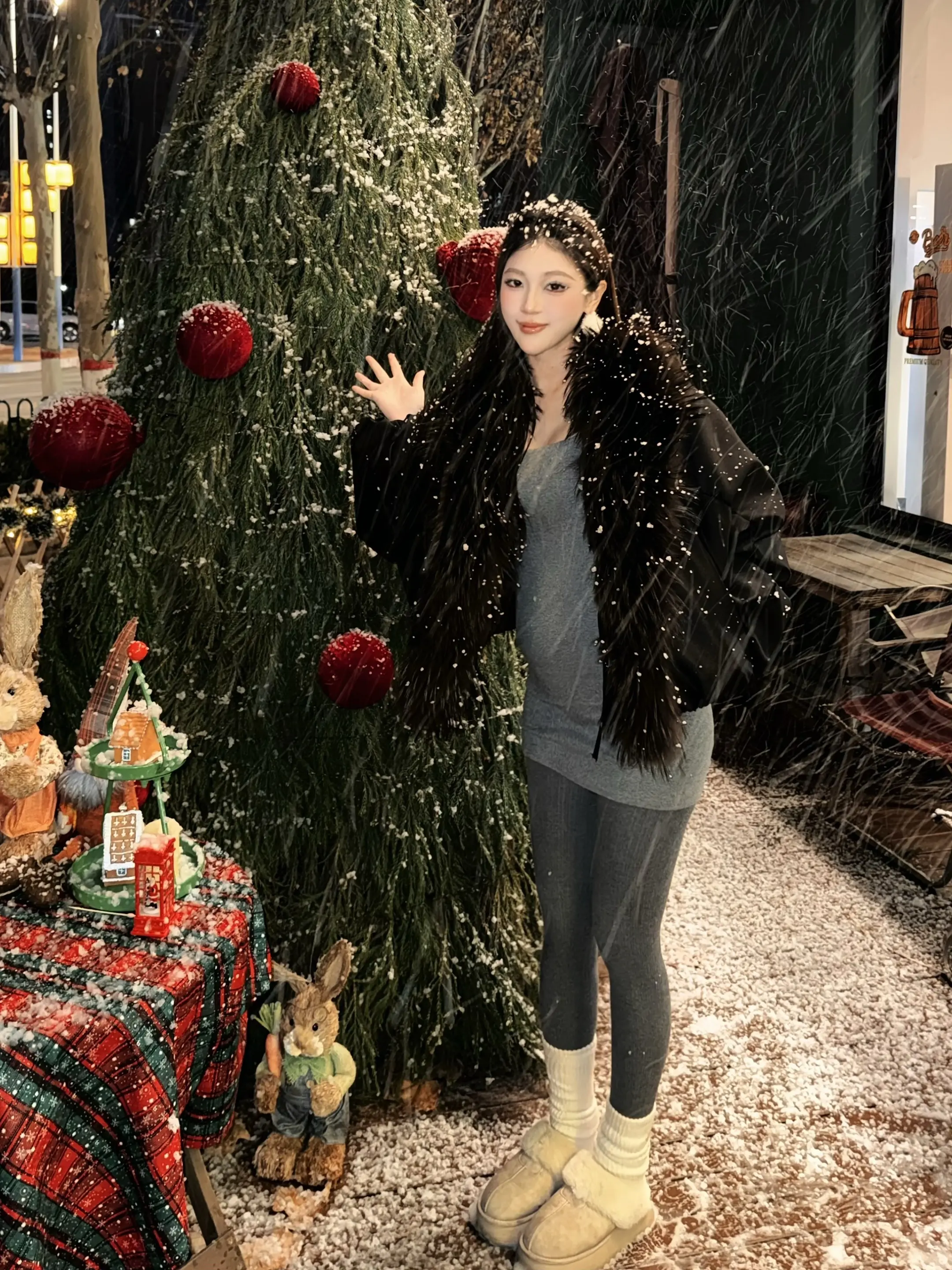 十二月有初雪和与我合体的你🎄⛄️👶。