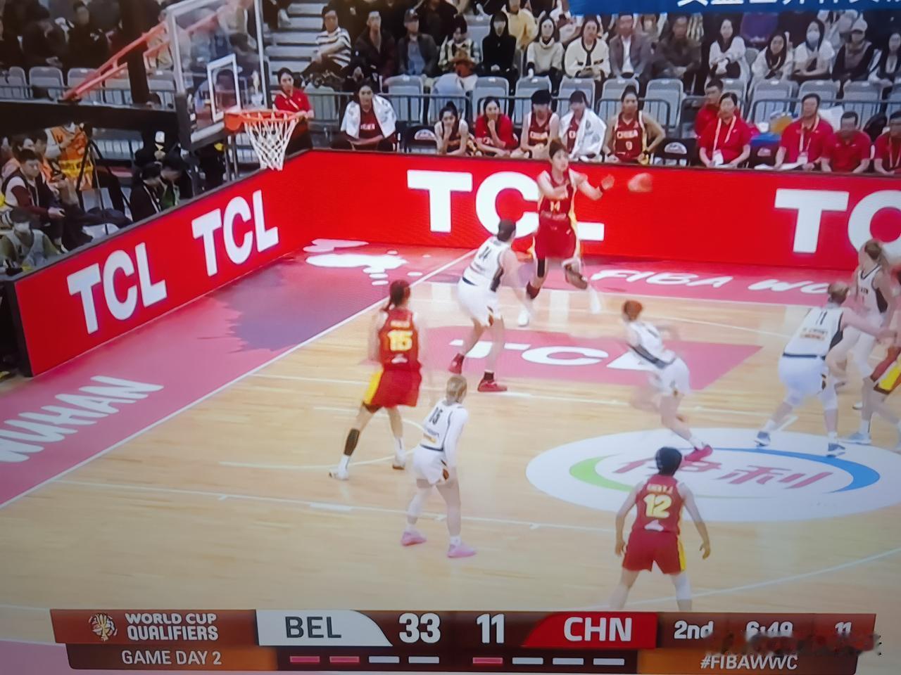 比利时队已经获得了世界杯资格，中国女篮还是落后了这么大的比分！
     女篮世