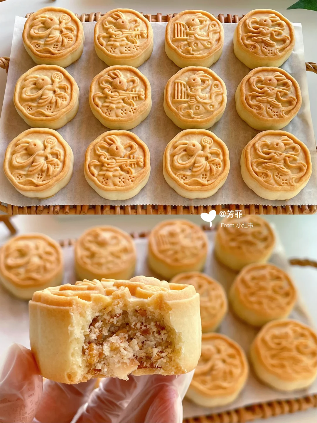 玄米椰香脆月饼❗️香酥脆酥掉渣，锁住这配方