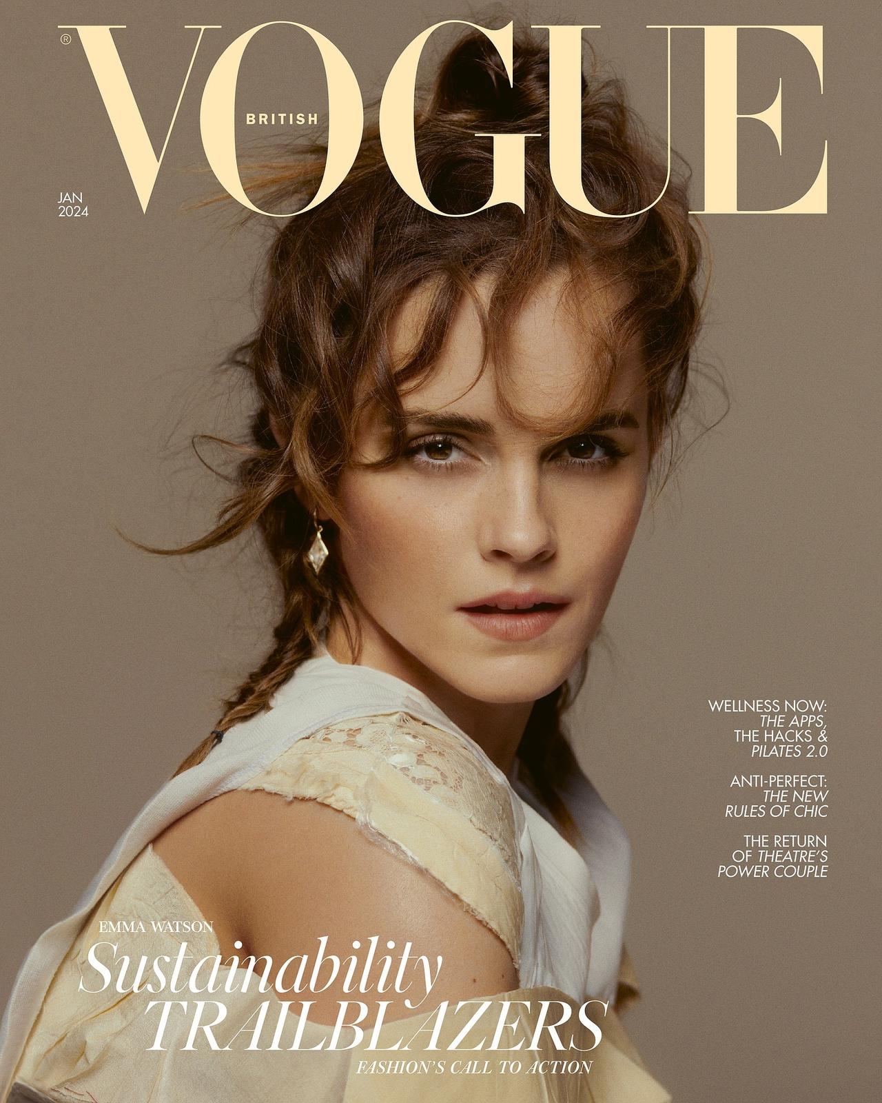 Emma Watson 登上英国版《VOGUE》2024年一月刊封面！
今日，位