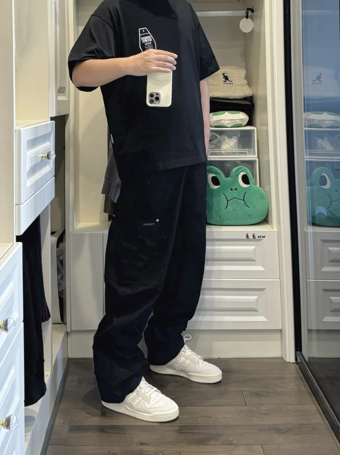 全黑色系｜工装裤穿搭