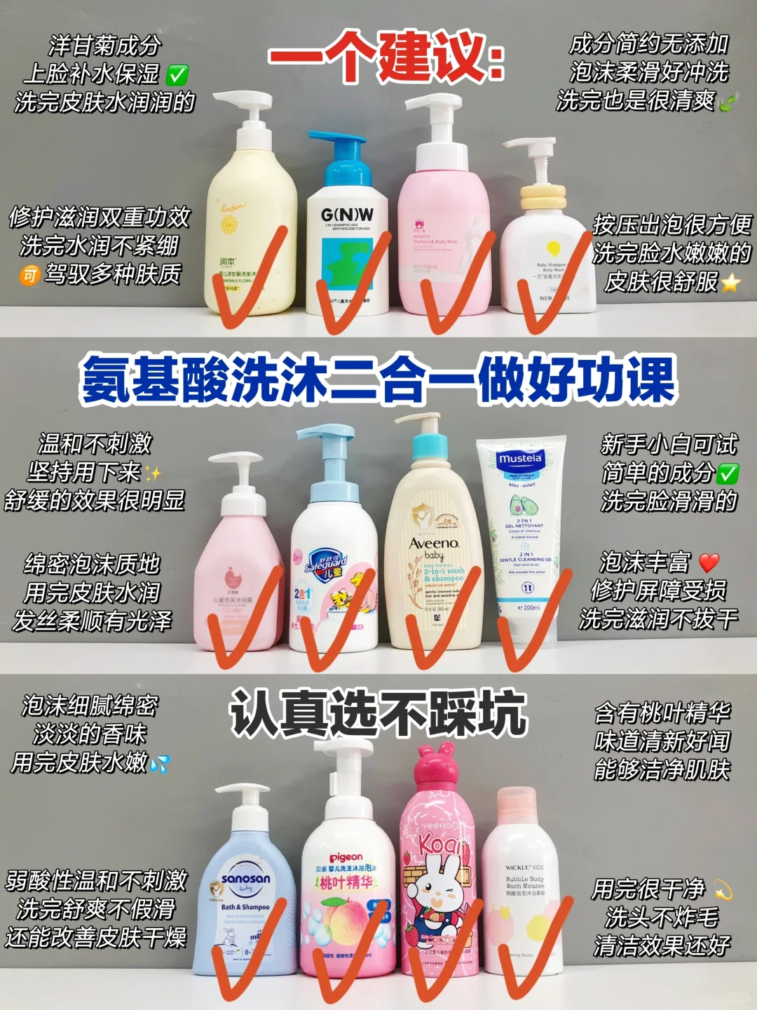 超好用的！氨基酸儿童洗沐二合一上岸指南