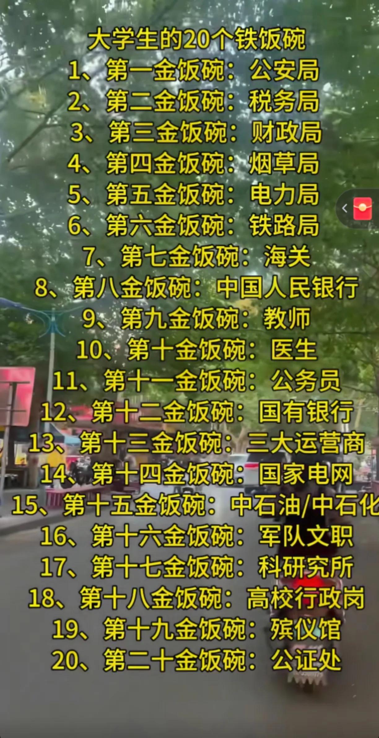 在当前就业环境下，“铁饭碗”行业通常具有抗风险能力强、需求持续刚性、有政策托底支