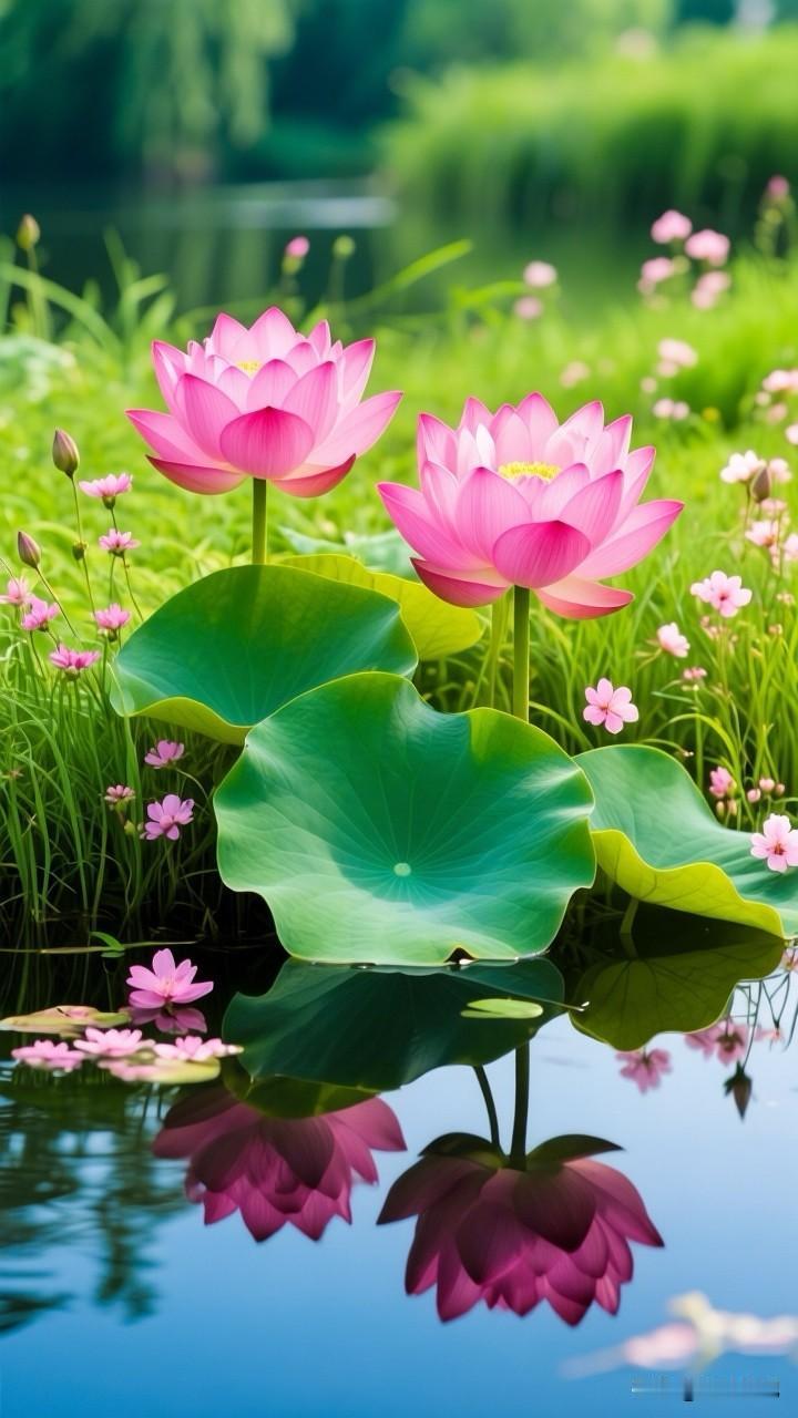 繁花锦绣，岁月惊鸿，眼见青绿，心怀温柔，粉荷入眸，静听禅音，尽性读书，不问悲喜…