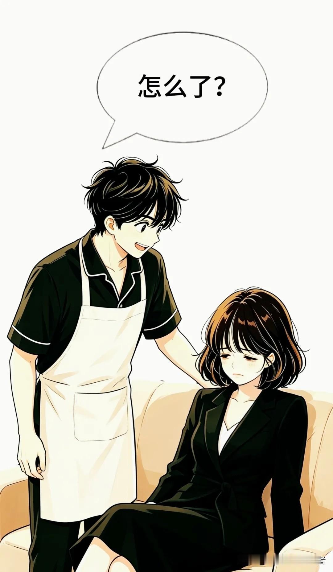趣味漫画：老婆说累一天到手才100块，我安慰她“起码累着了”，她笑称我很出息？我
