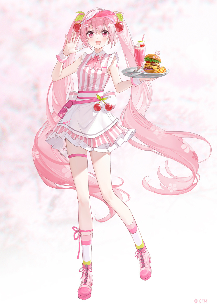 『初音未来』樱初音 × ROUND1 🌸绘：fuumiisc初音未来 ​​​