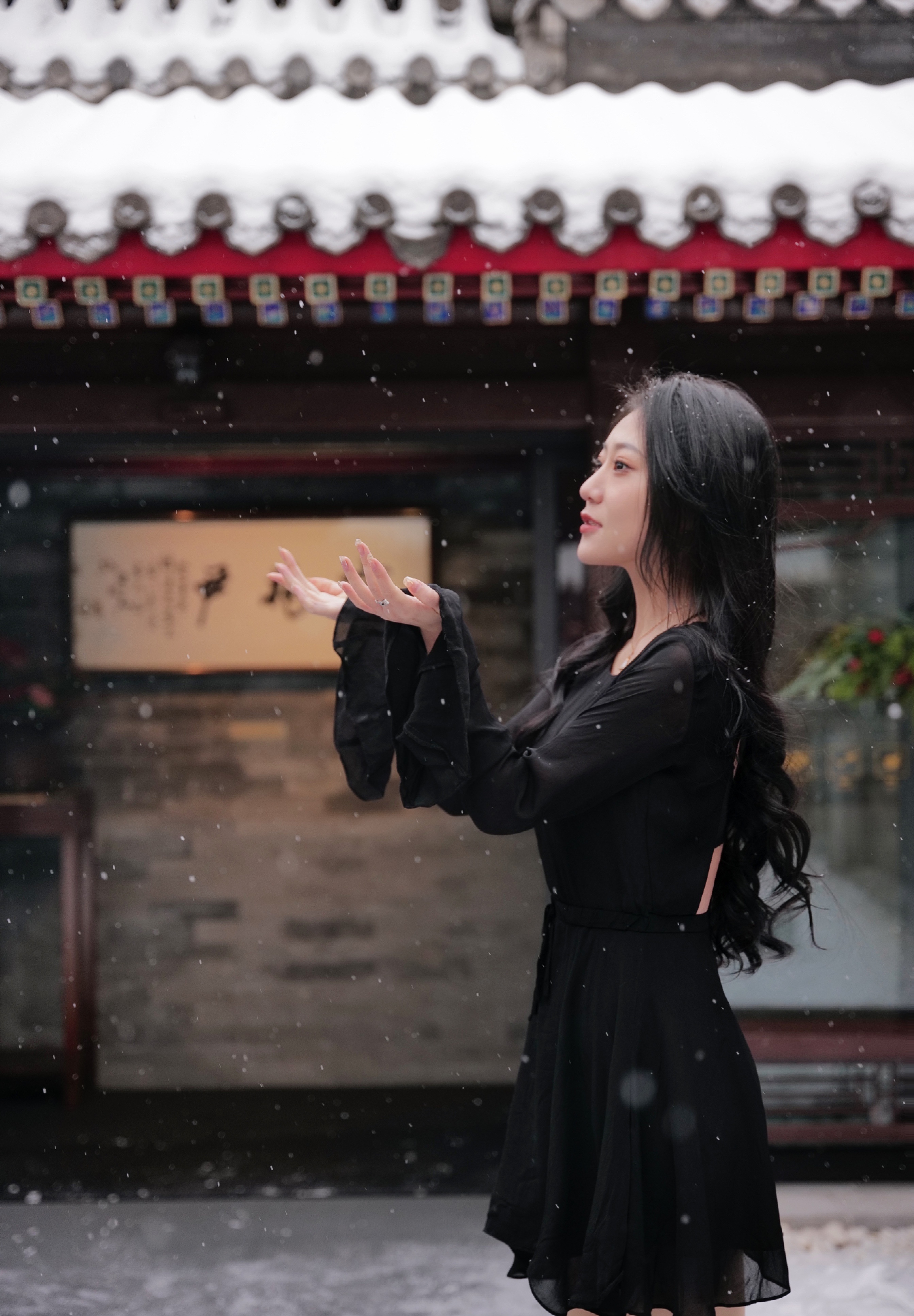 像个南方人一样抓着雪拍了一下午 ​​​