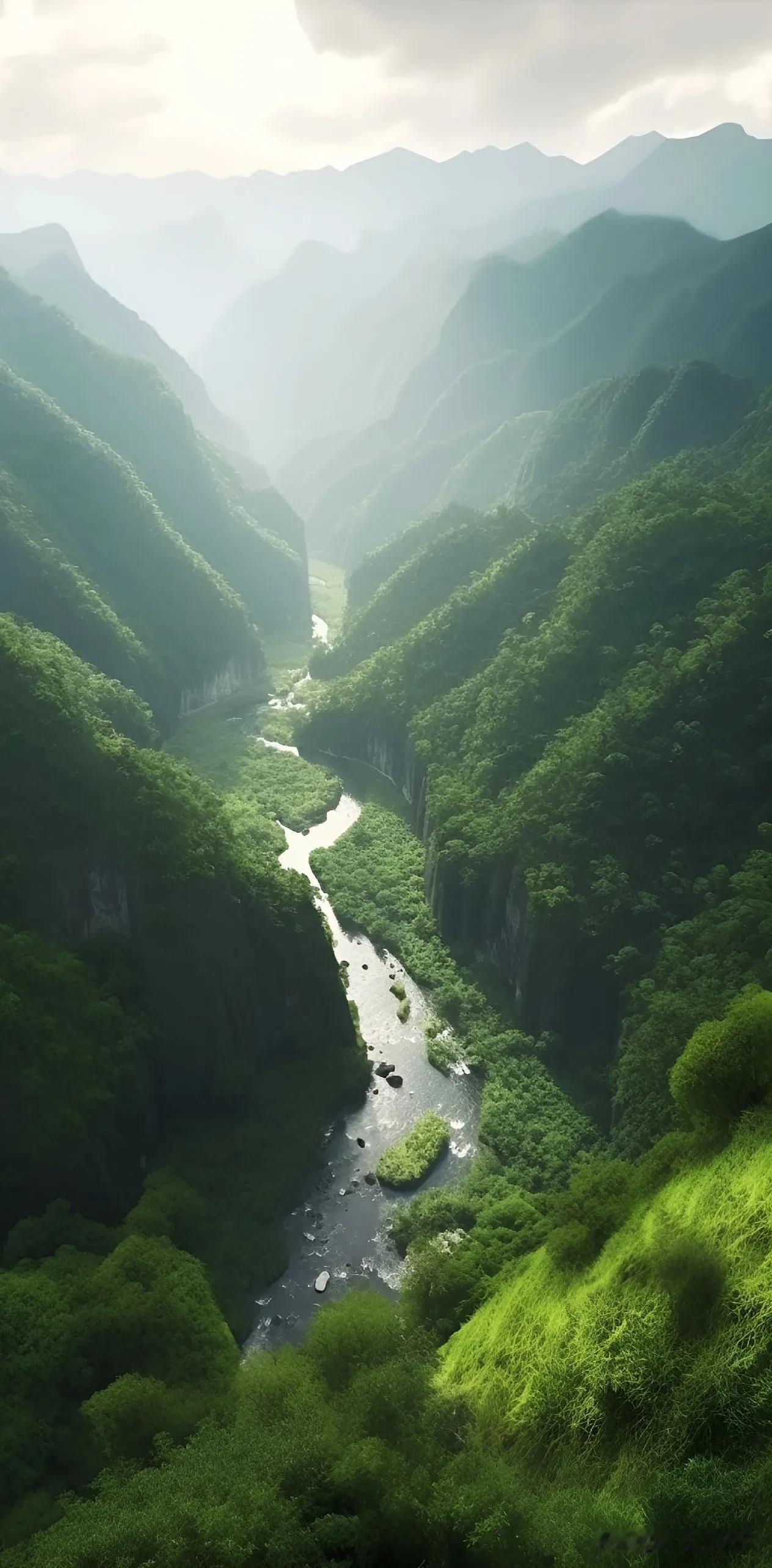 一溪碧水向东溟