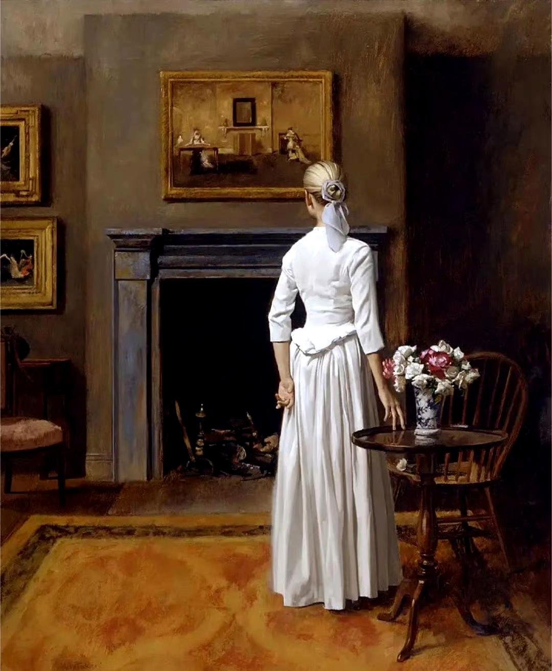 美国画家威廉·惠特克油画作品欣赏风景遇见艺术绘画 ​​​