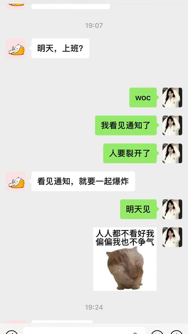 天塌了 明天我要去上班双休变单休 我请问刮风下雨的天气我去上班能干嘛呢