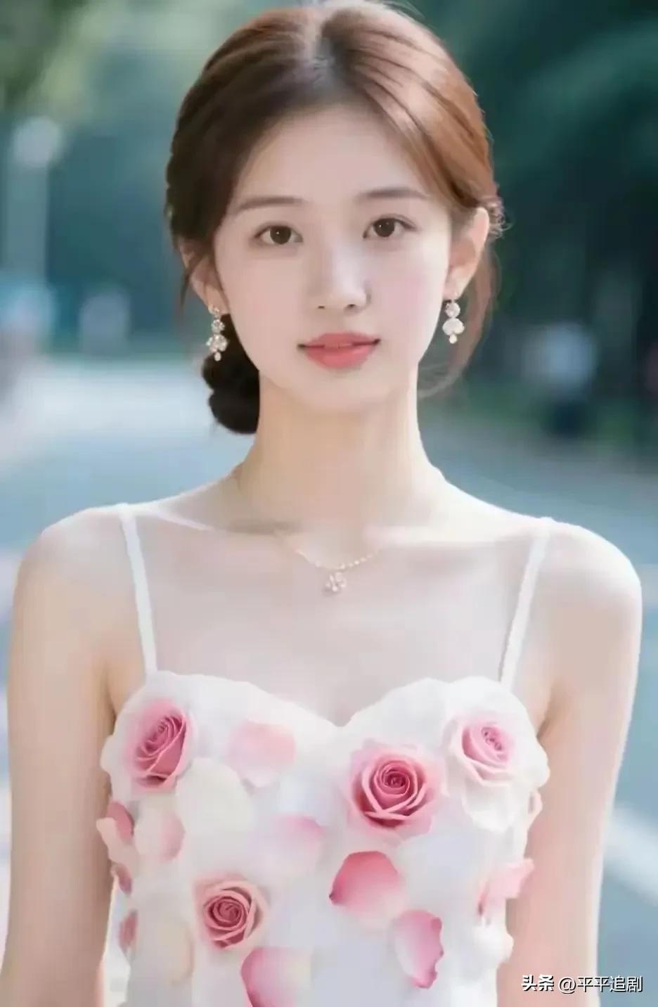 什么年龄段的女人最有女人味?
白纱缀着粉玫瑰，发丝挽成温柔的结，细碎钻饰在颈间轻