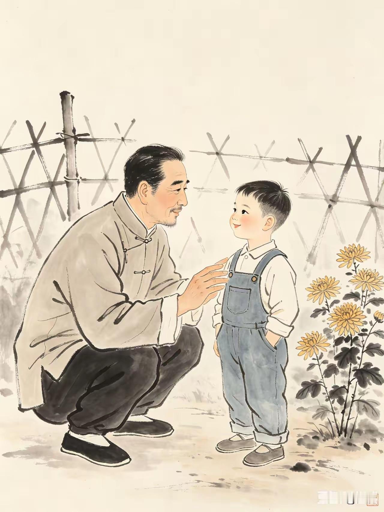 蔡志忠说：“爱孩子最高境界，不是你多么关心他的吃和穿，也不是每天带他天南海北的旅