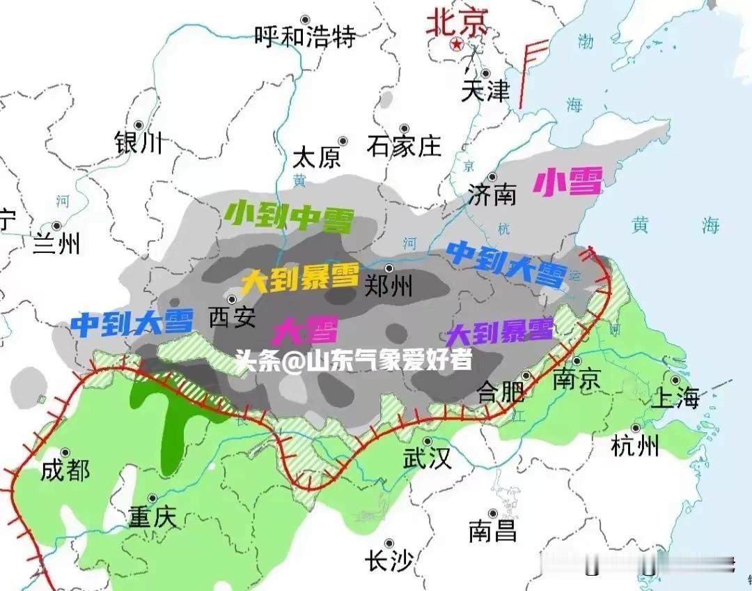 从这图上看，河南湖北气候恶劣啊，以前的郑州暴雨，武汉下雪结冰，过两天天气预报，又