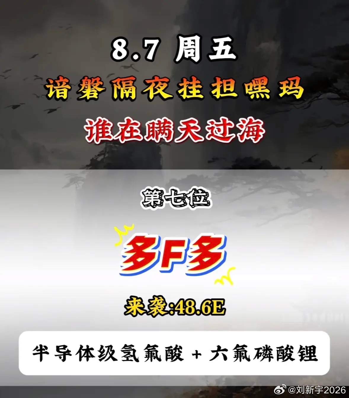 8月7日周五暗盘隔夜挂单排行榜出炉，利通电子挂单64.2亿。 