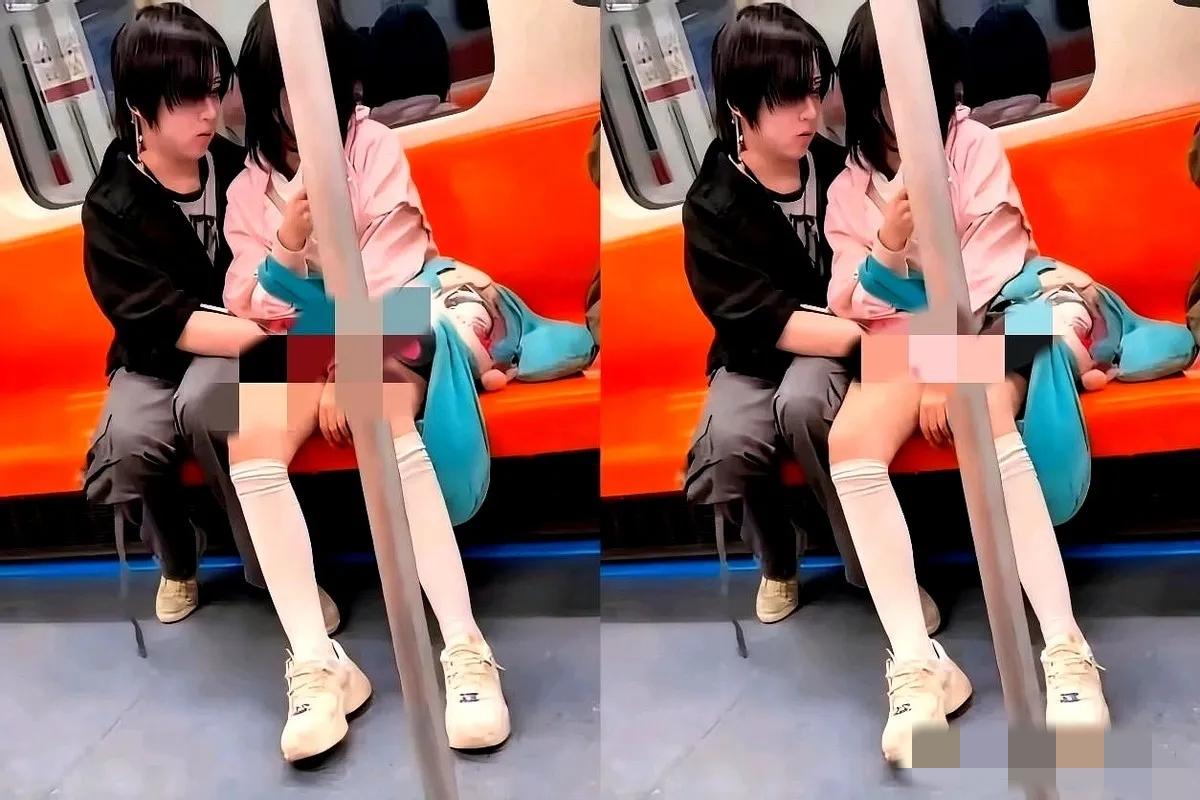 地铁上男孩伸手碰女孩隐私部位，旁边乘客选择“视而不见”，这事引发网友热议。
是男