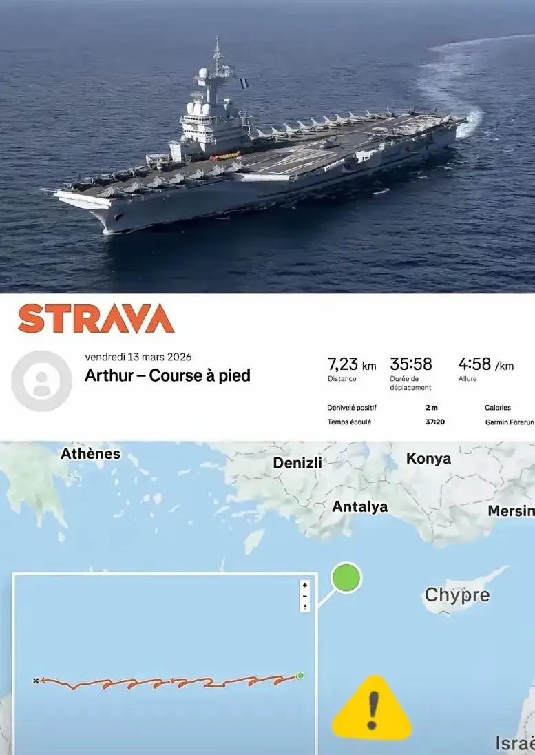 法军“戴高乐”号栽在运动手表上：核动力航母的低级泄密，打了谁的脸？

这事真是绝