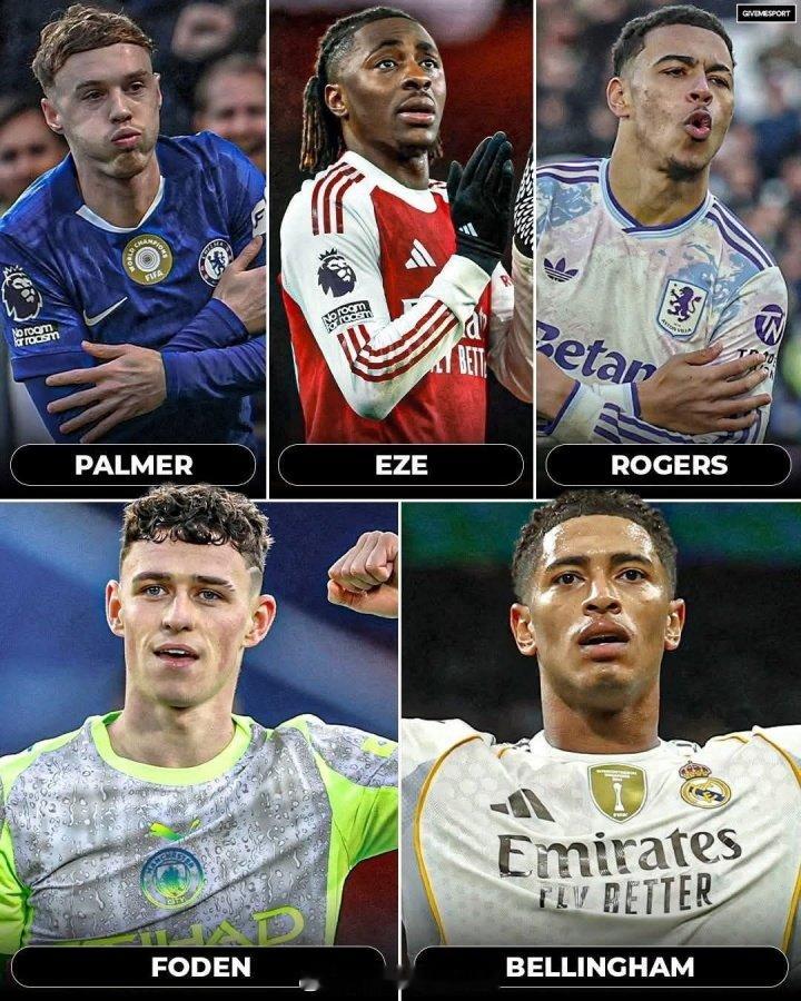 中前场人才济济的英格兰，仅仅在10号位上就有贝林厄姆、帕尔默、福登、罗杰斯、埃泽