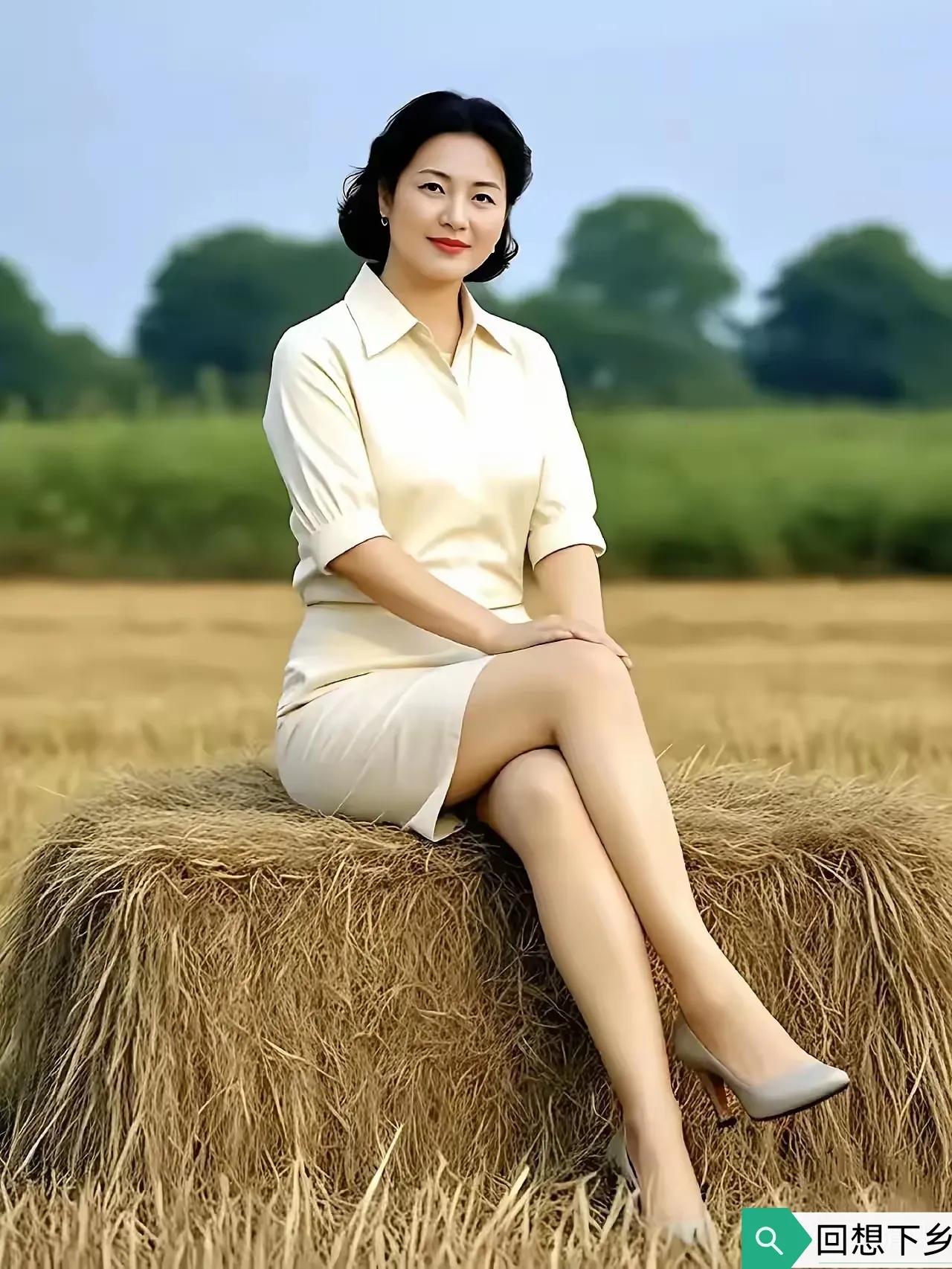 那天，我又一次来到当年曾经下乡的村庄，坐在麦秸垛上，回味无悔的青春，感恩我的父老