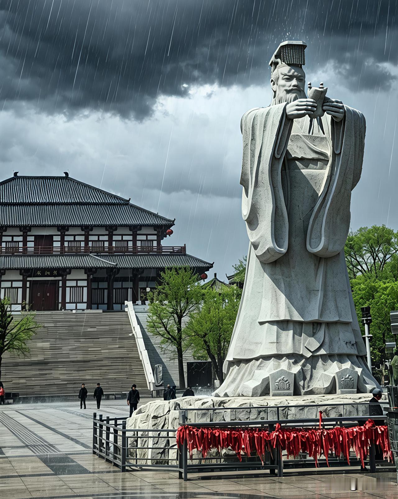 《秦皇岛大雨赋》

云垂篇

墨云泼墨压危楼，

低与沧溟一气浮。

不用风吹山