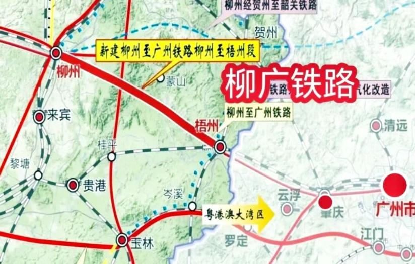 柳州双线出桂：一条普铁，一条高铁的世纪对决
第一通道：柳广铁路是一条以货运为主、