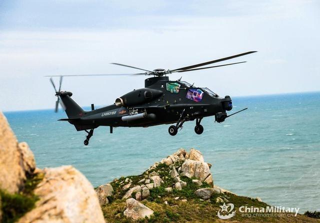 1月17日，根据世界航线航行系统的数据，中国解放军至少一架武直-10武装直升机升