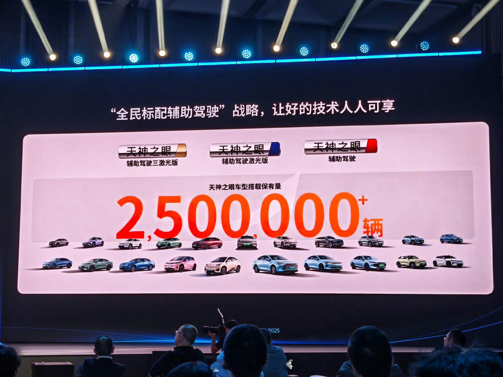 在2025地平线技术生态大会 上，比亚迪集团高级副总裁、汽车新技术研究院院长 杨