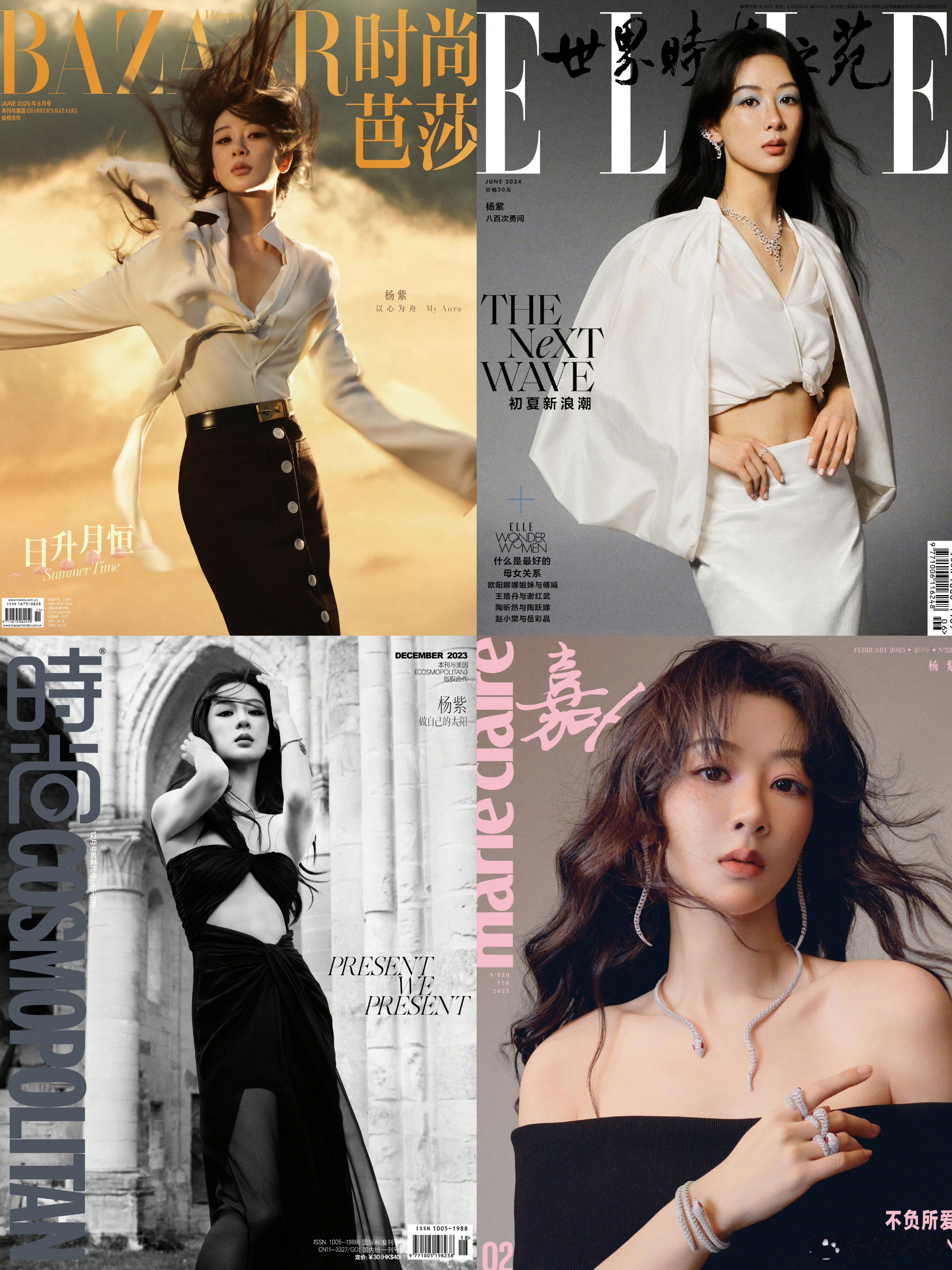 现役内娱花 五大刊汇总五大刊：VOGUE，ELLE，BAZAAR，COSMO，嘉