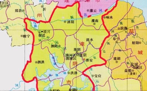 一九九六年若不把楊卅市和老淮阴市分出一个泰卅市和宿迁市，保持十一个地级市，到今天