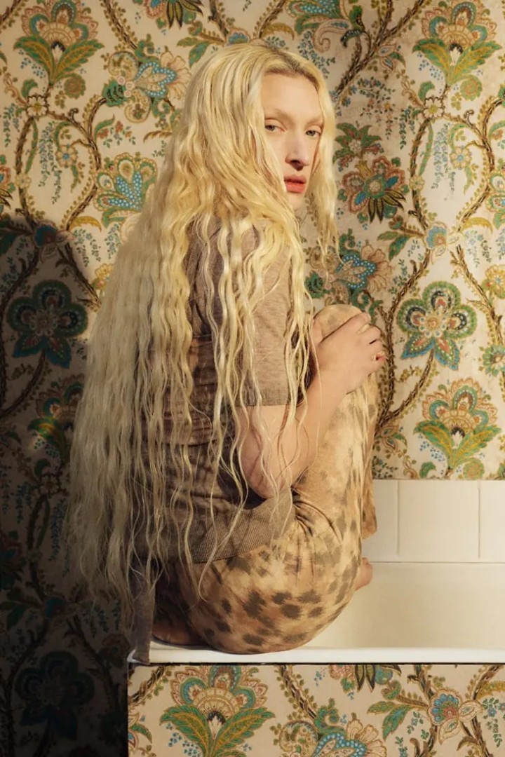 模特Maggie Maurer GANNI Spring Summer 2026