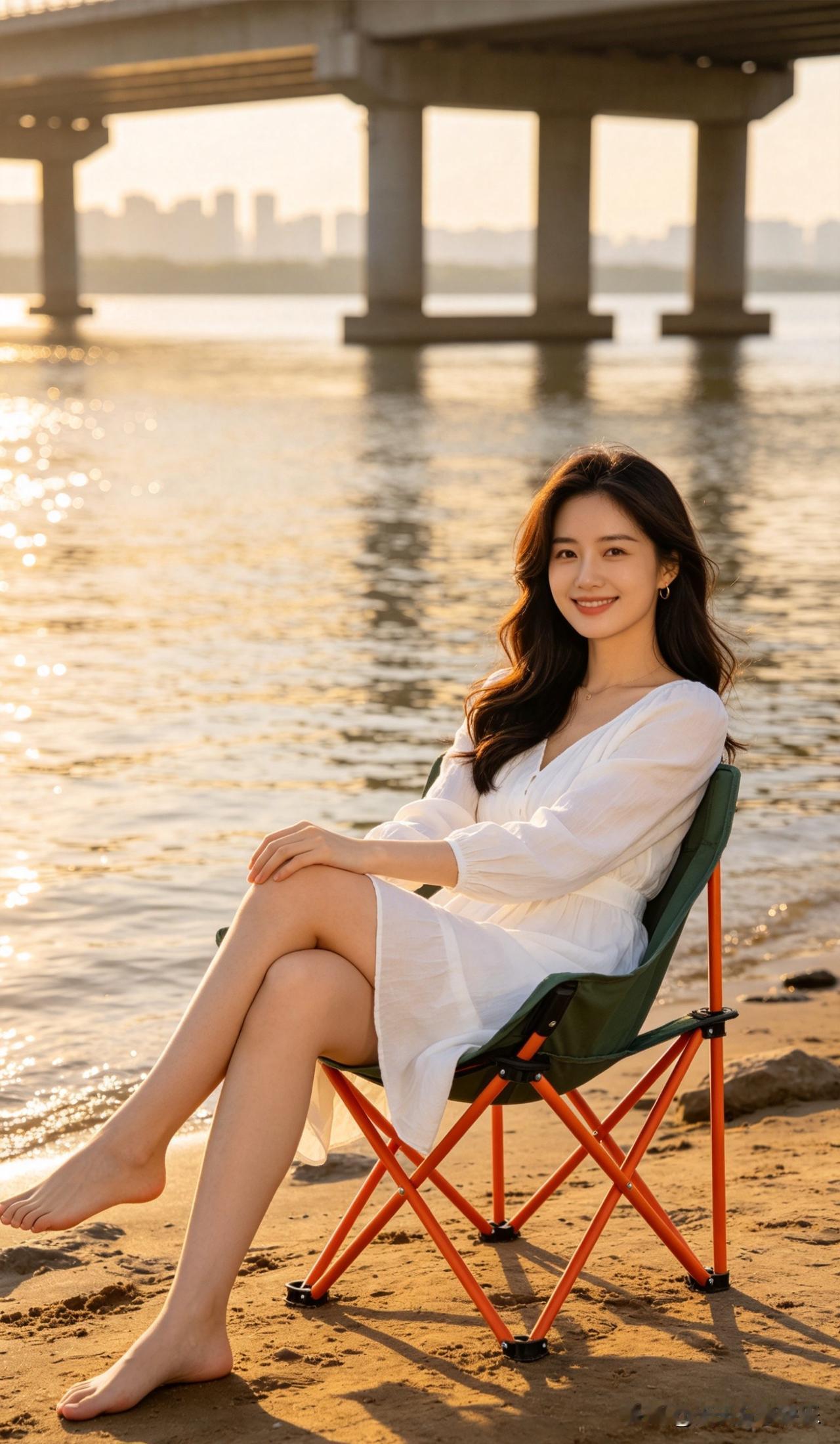 ai宝妈在湖边休息，宝妈太文静了ai宝妈 宝妈ai ai辣妈 ai正能量宝妈 a