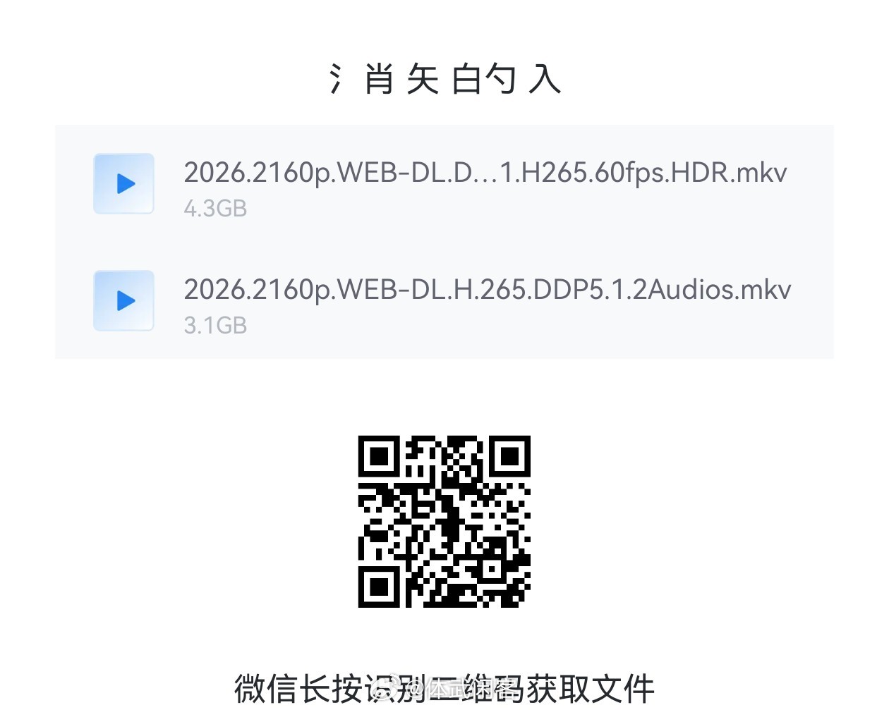 消失的人 (2026) 国语中字 4K 悬疑 惊悚 犯罪 郑恺 刘浩存链接： ​