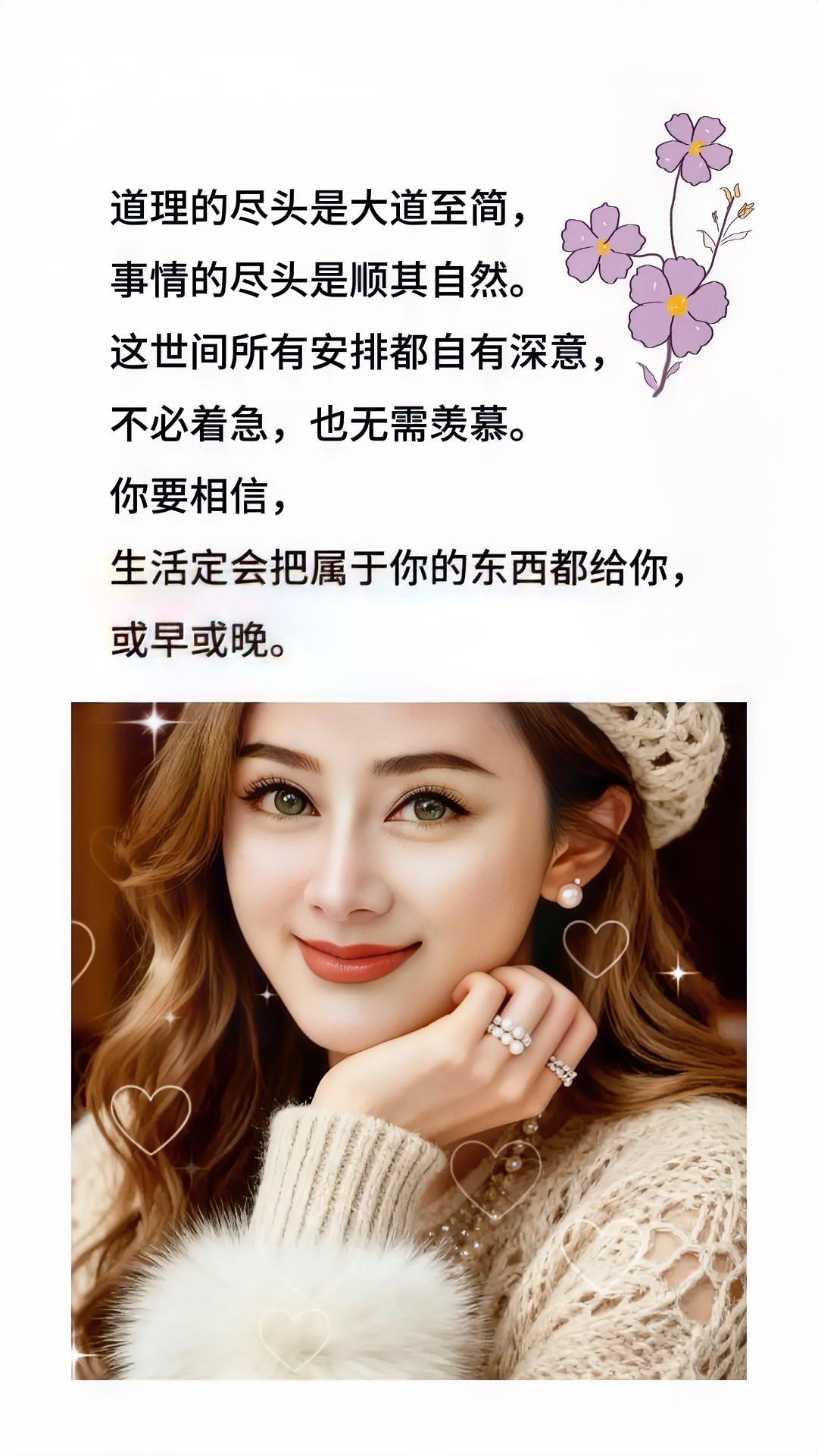 允许一切如其所是，坚定不移地走自己的路。

如大地承载万物而不语，如深海纳百川而