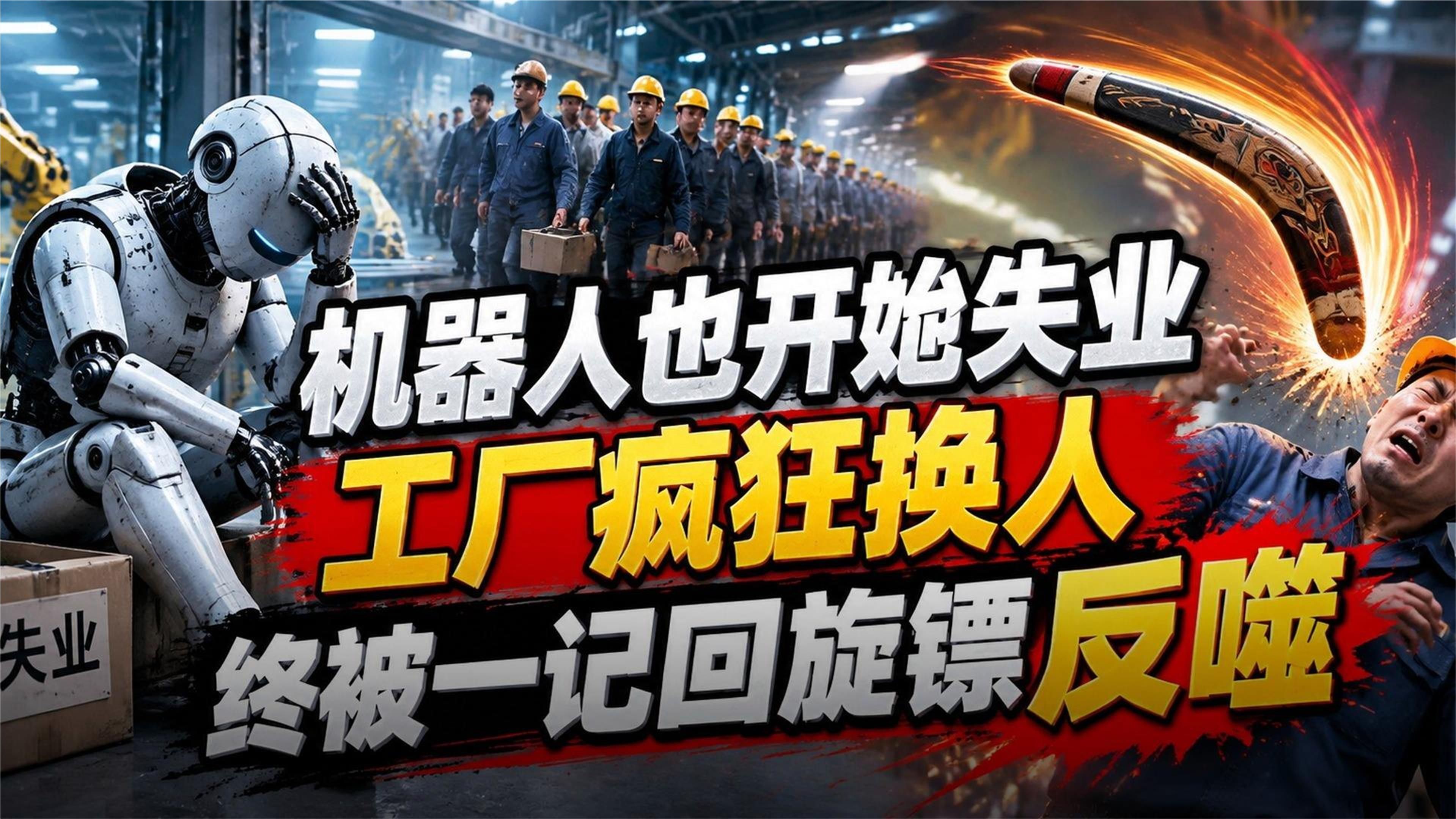 机器人也开始失业！工厂疯狂换人，终被一记回旋镖反噬