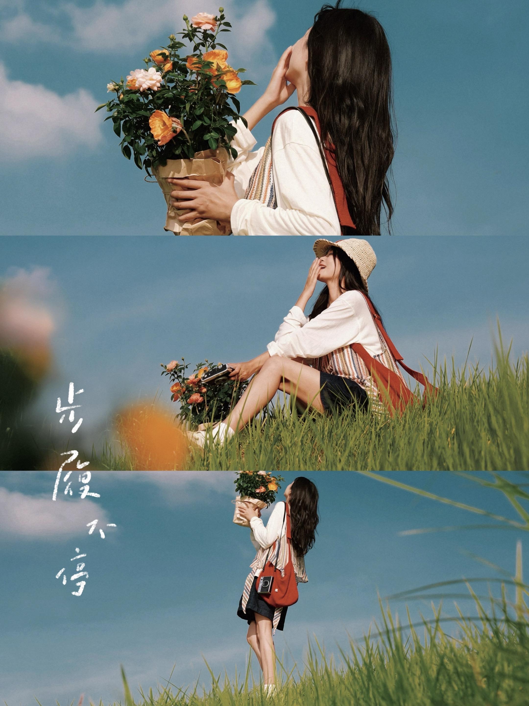 又见蓝天🩵夏末秋初公园随手拍。怎么就那么爱拍草地和蓝天呢 因为，空旷...