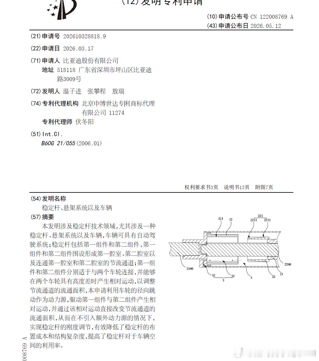 技术巡猎 比亚迪 稳定杆、悬架系统以及车辆---比亚迪要做一个高级的“主动防倾杆