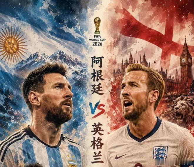 在2026年美加墨世界杯半决赛中，英格兰队1比2惨遭阿根廷队逆转绝杀，遗憾止步四