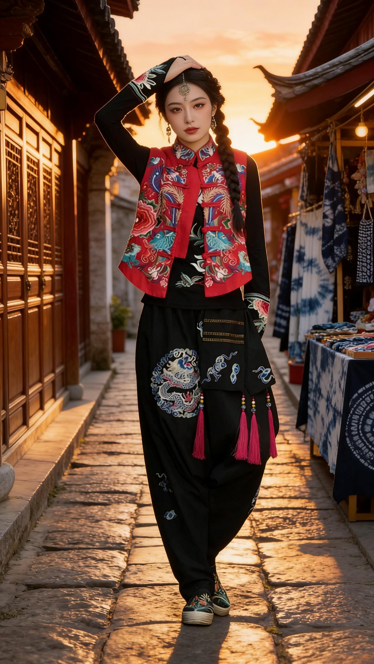 新年穿搭 民族服装 刺绣工艺 搭配 今天穿什么