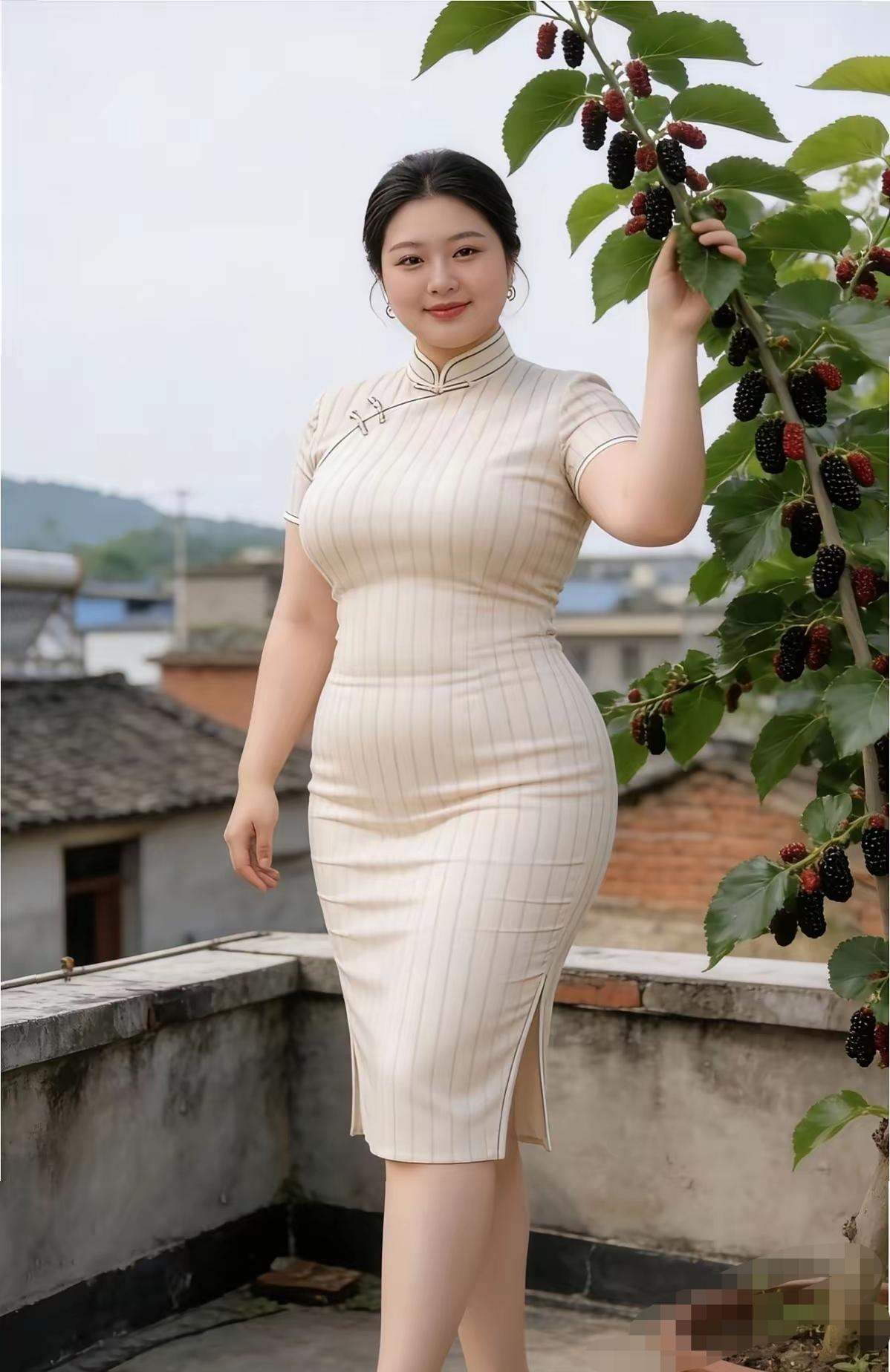 微胖富态的美女