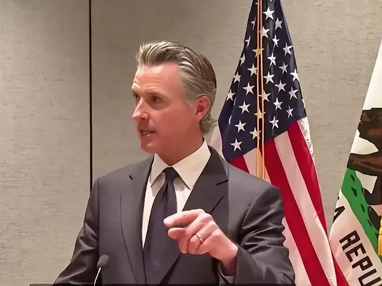 如果加州州长在2028年真的当选美国总统，这对中国来说可不是好消息。自他担任州长