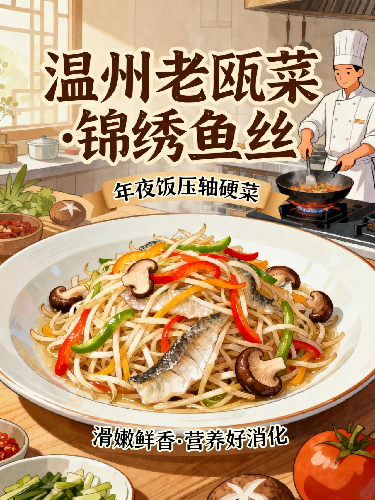 年夜饭压轴硬菜！这道浙江名菜，上桌就被抢光
这是温州老瓯菜师傅手里传了几十年的压
