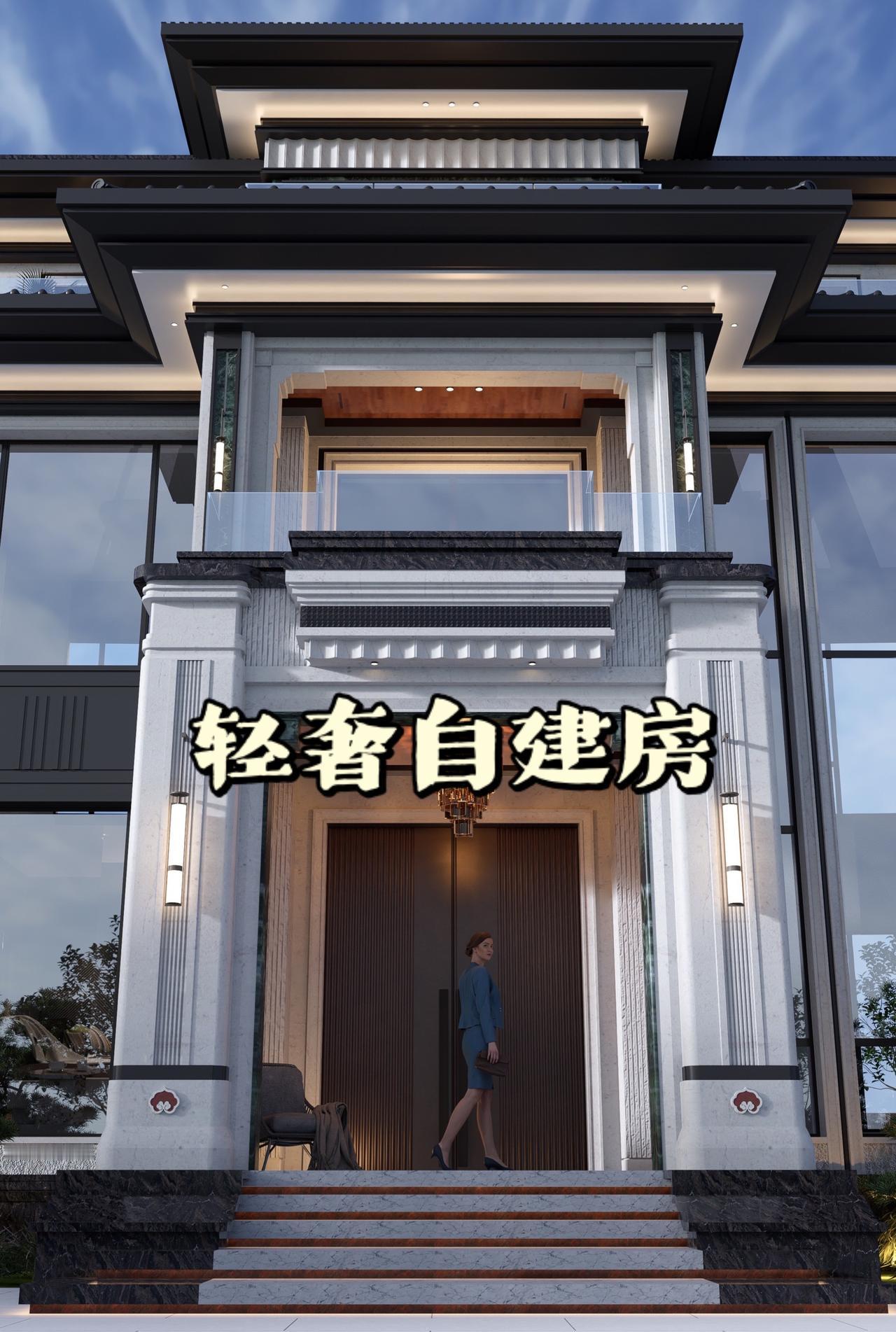 惠安120㎡自建房 不跟风、不浮夸 莱姆石做轻奢风自建别墅 高端别墅设计 轻奢别