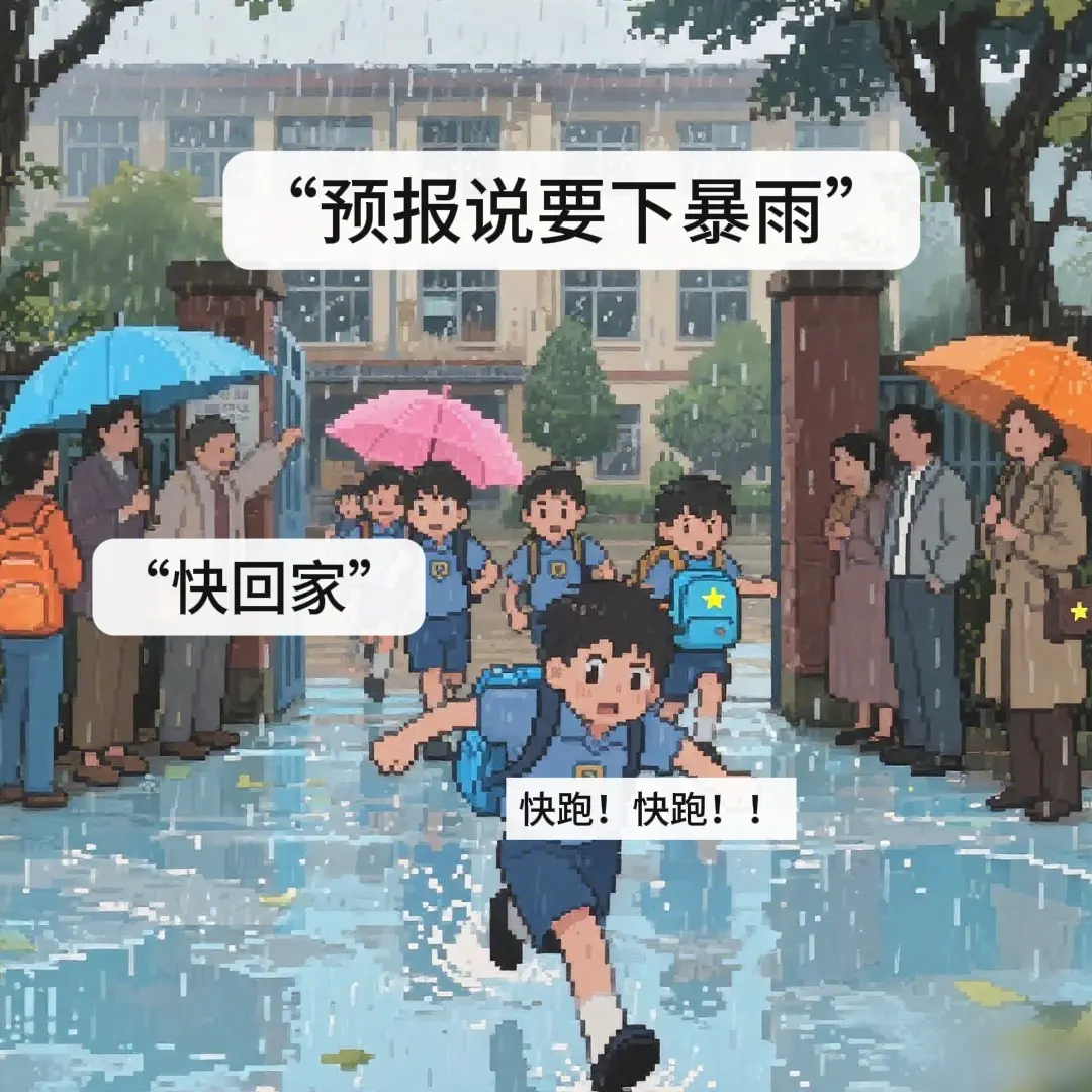 现实版：“诺曼底学校登陆”。