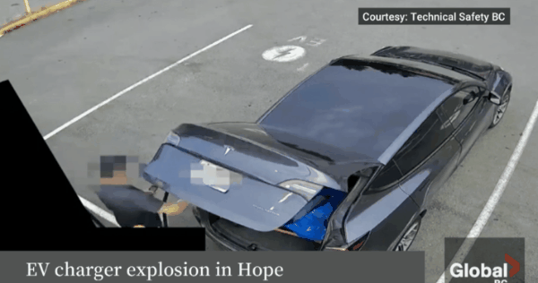 【特斯拉充电时爆炸 车主被炸飞！调查报告公布：第三方转接头的锅】快科技10月23