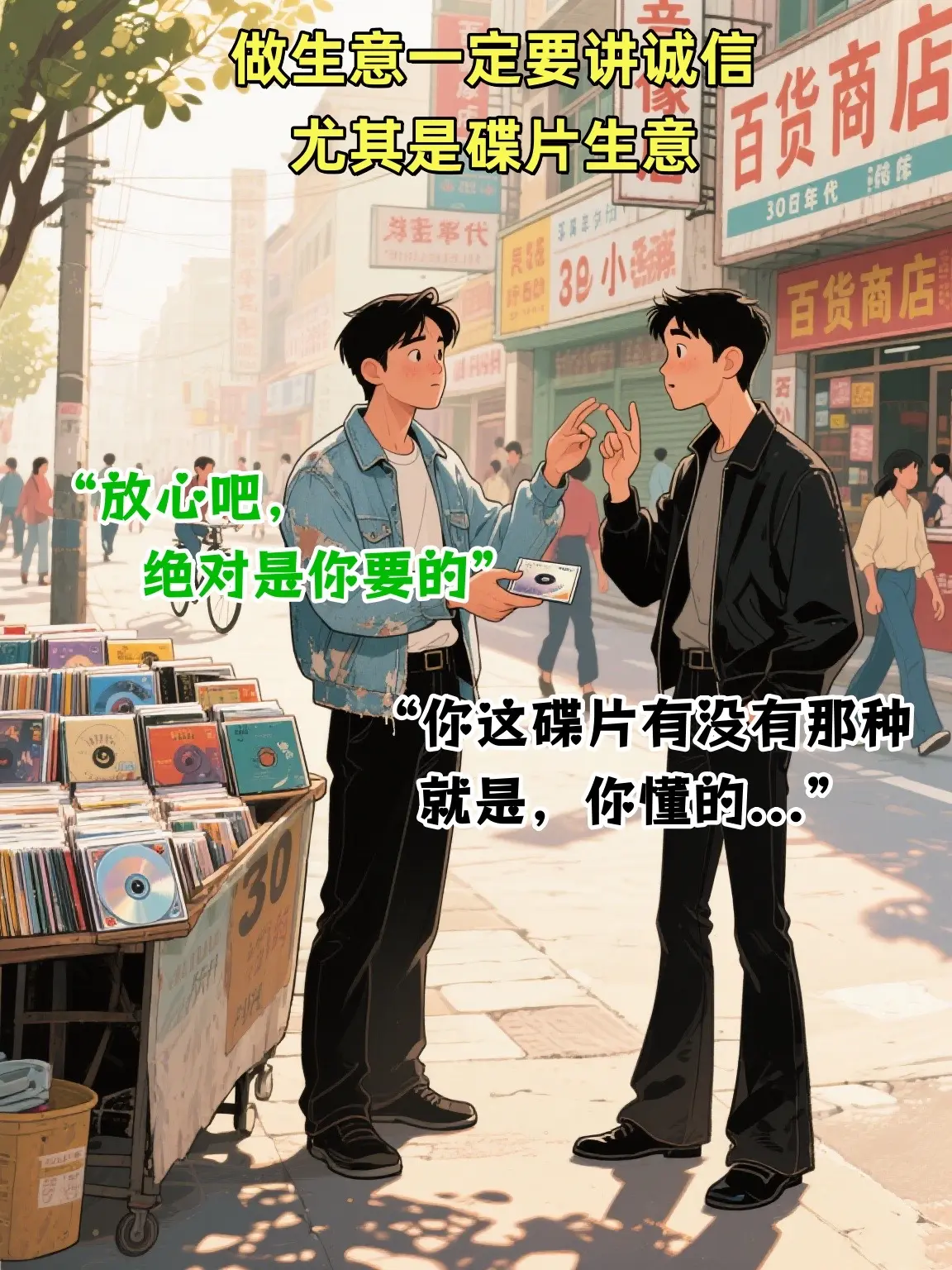 做生意一定要有诚信。